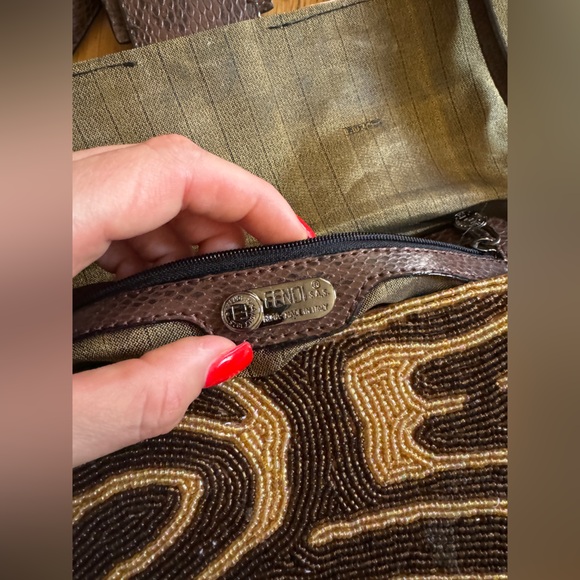 Late 90s Early Y2K Beaded Fendi Baguette Bag - Picture 14 of 15